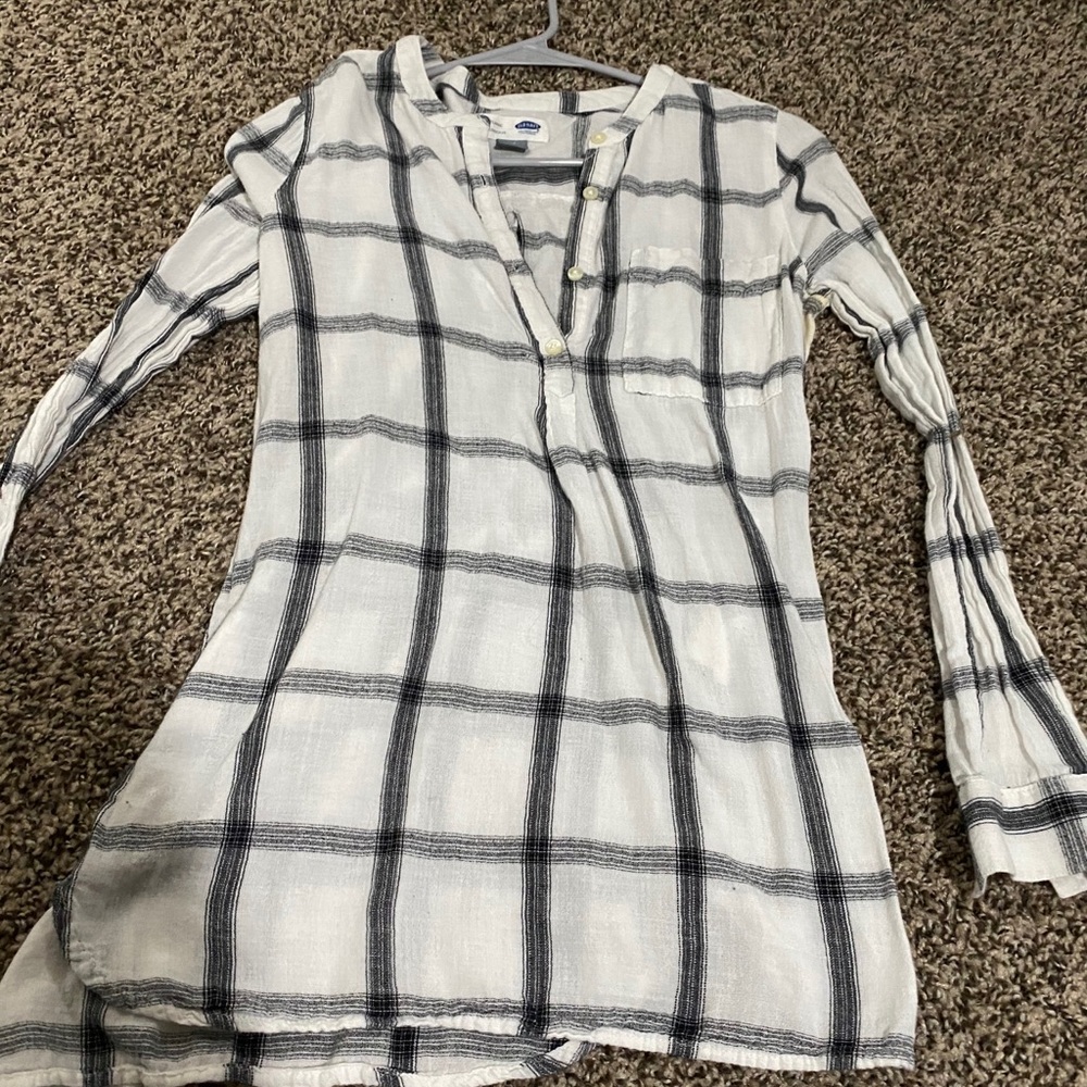 Plaid long sleeve shirt